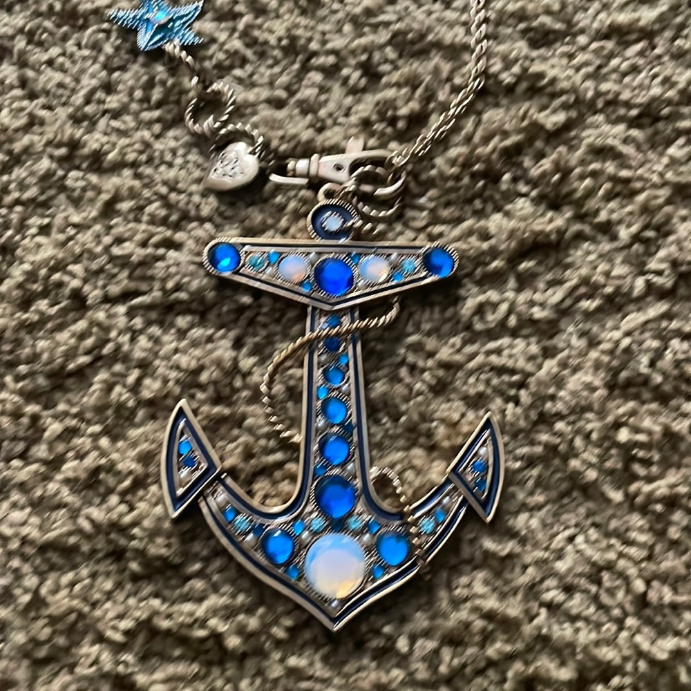 Rare Betsy’s Johnson Anchor necklace.